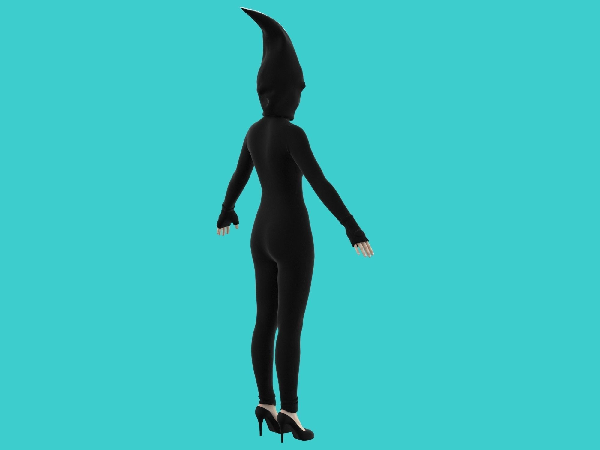 ninja wear  3D model_8