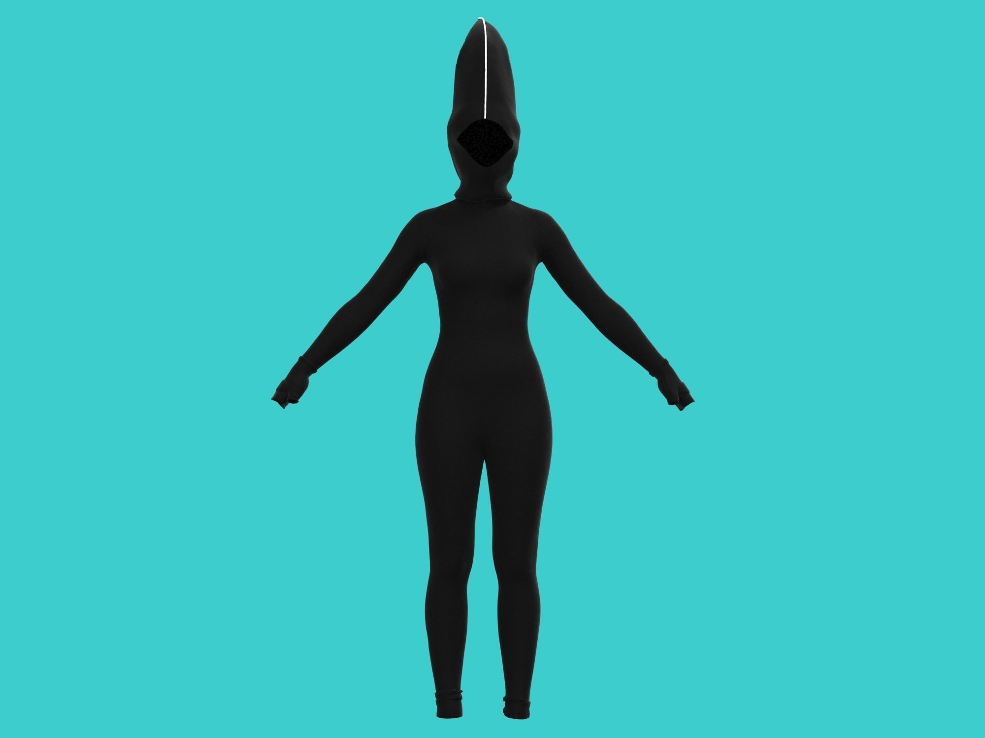 ninja wear  3D model_13