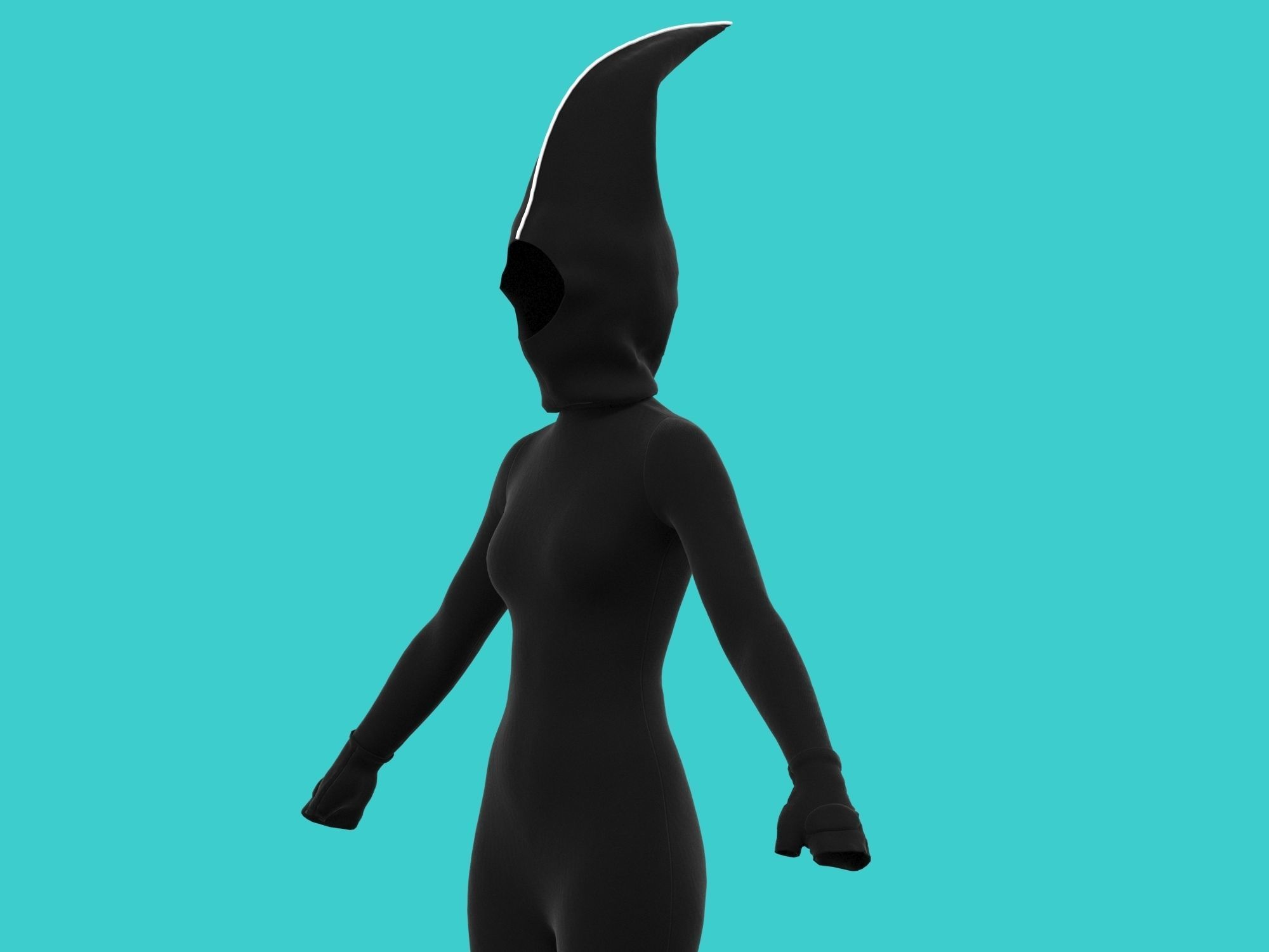 ninja wear  3D model_12