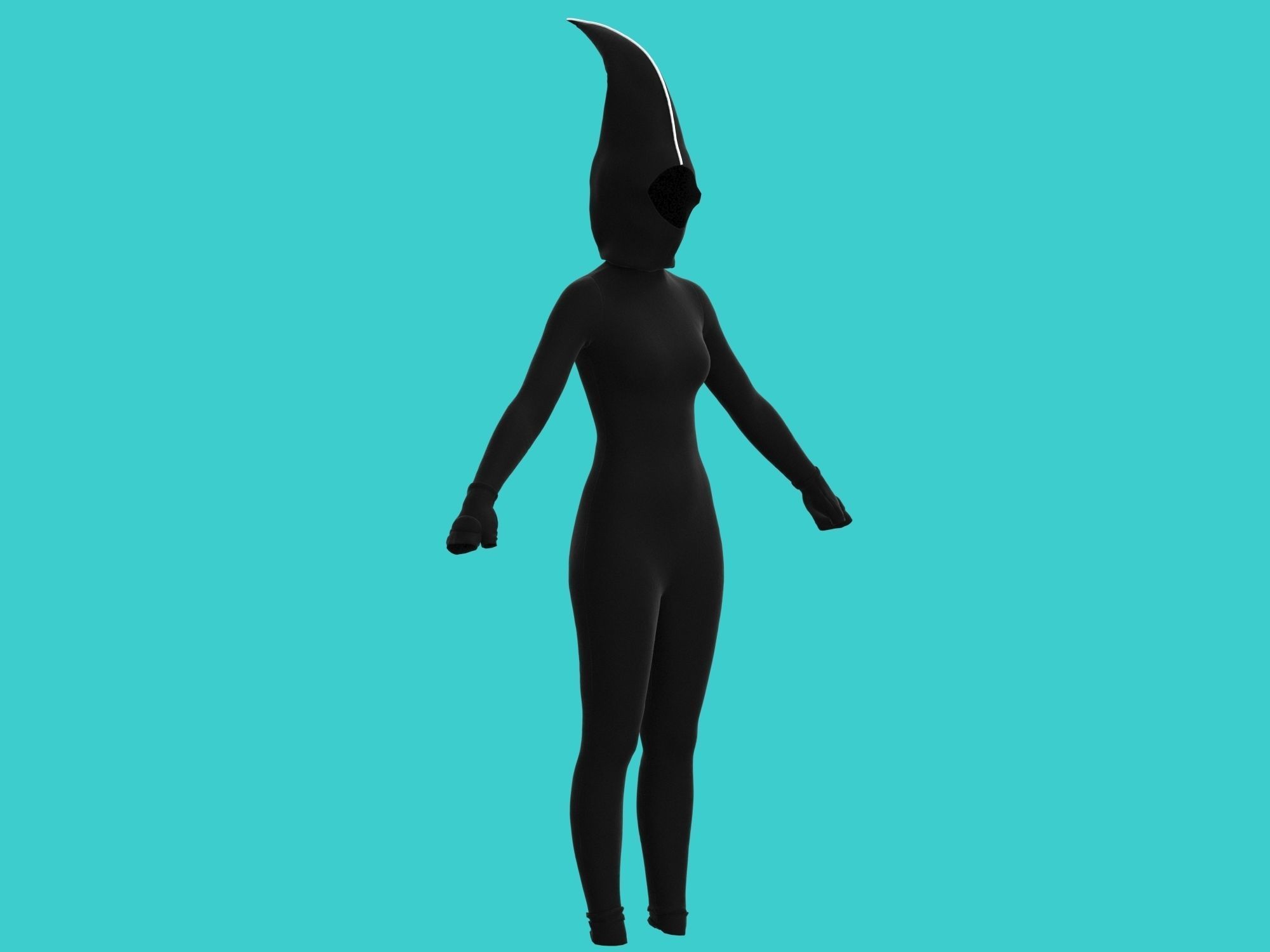 ninja wear  3D model_11