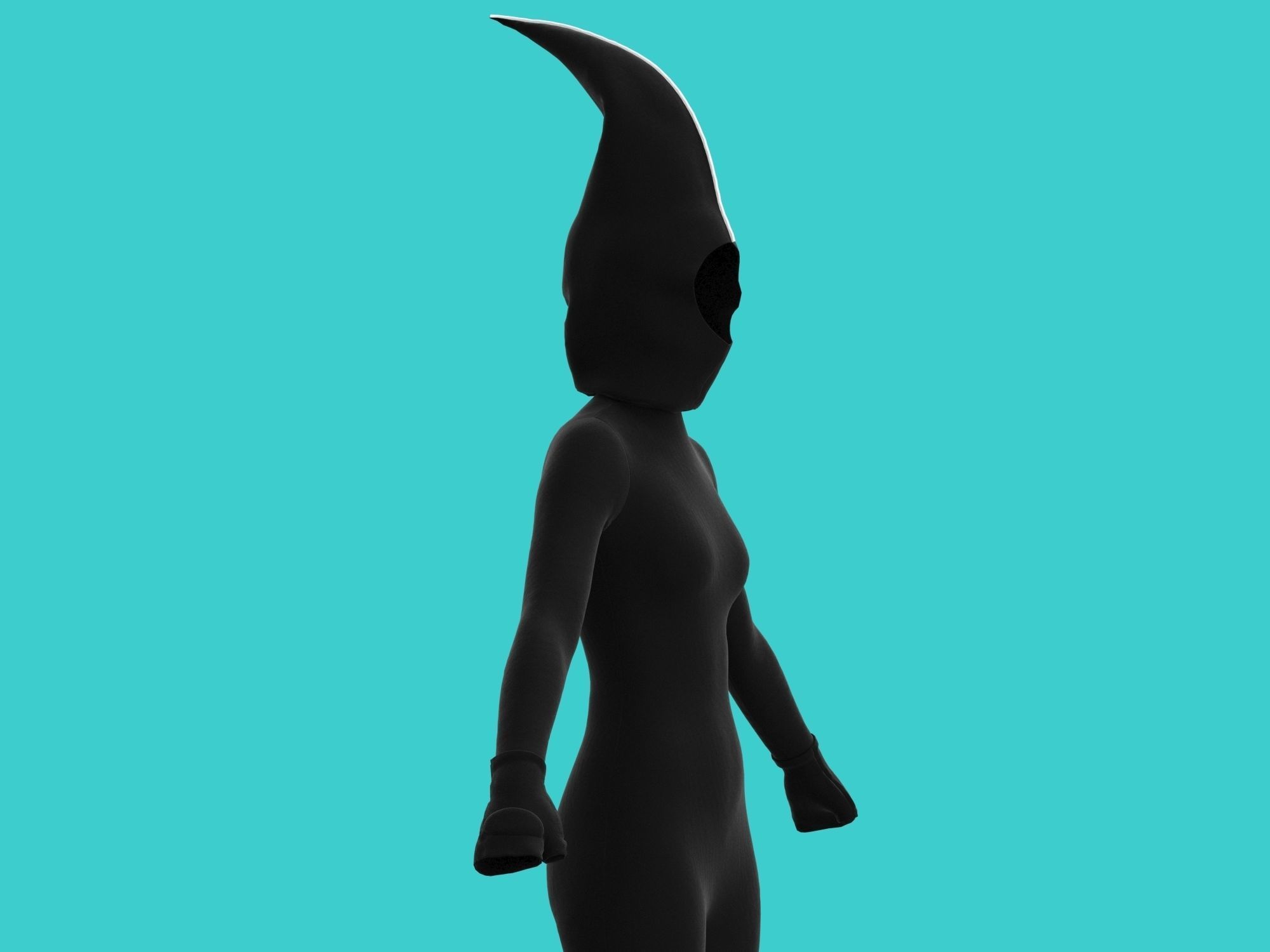 ninja wear  3D model_14
