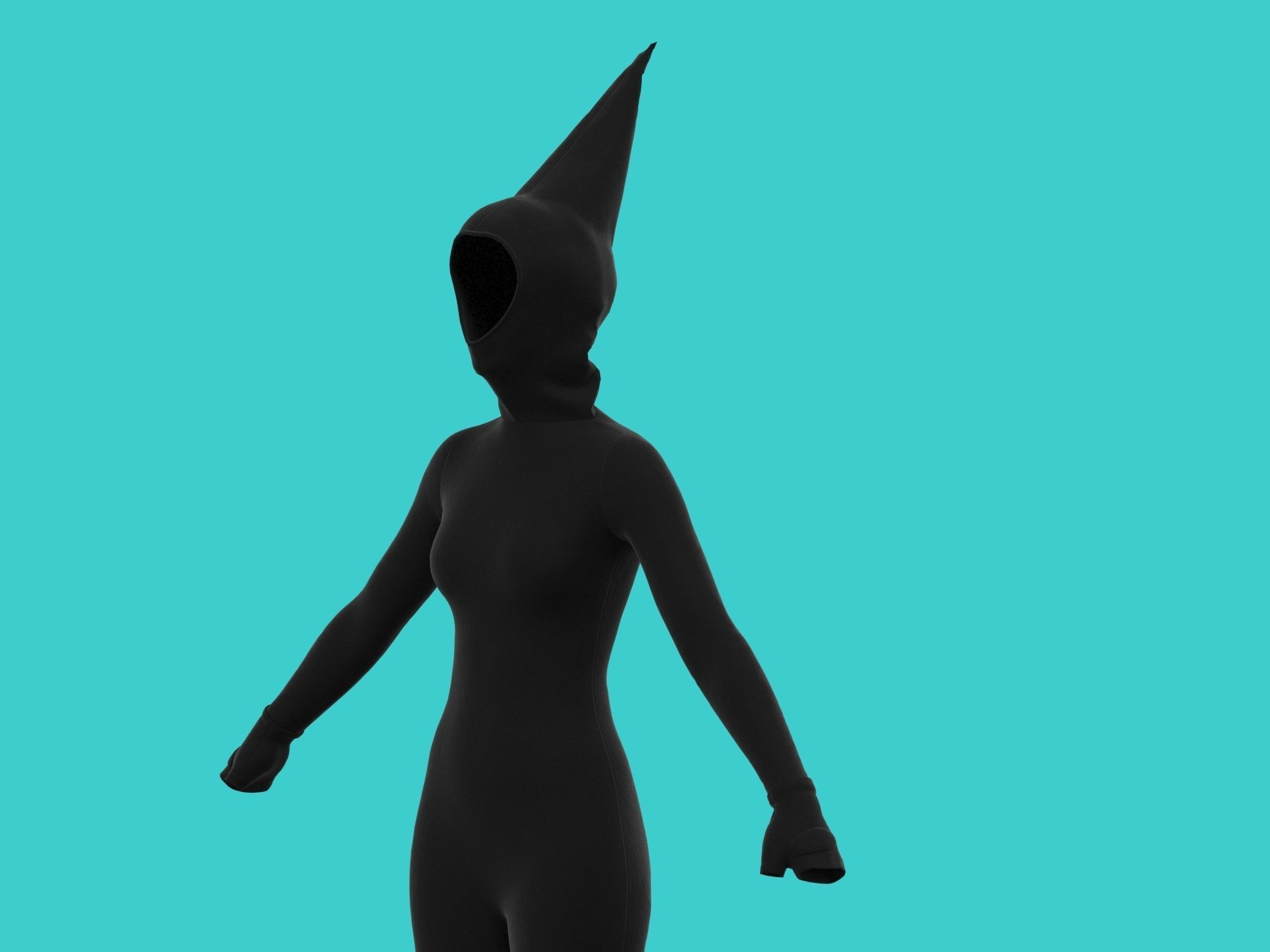 ninja wear 3D model_4