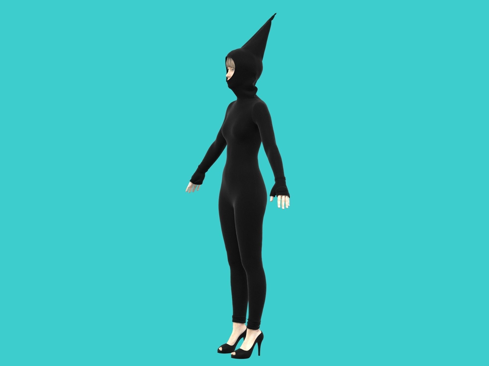 ninja wear 3D model_2