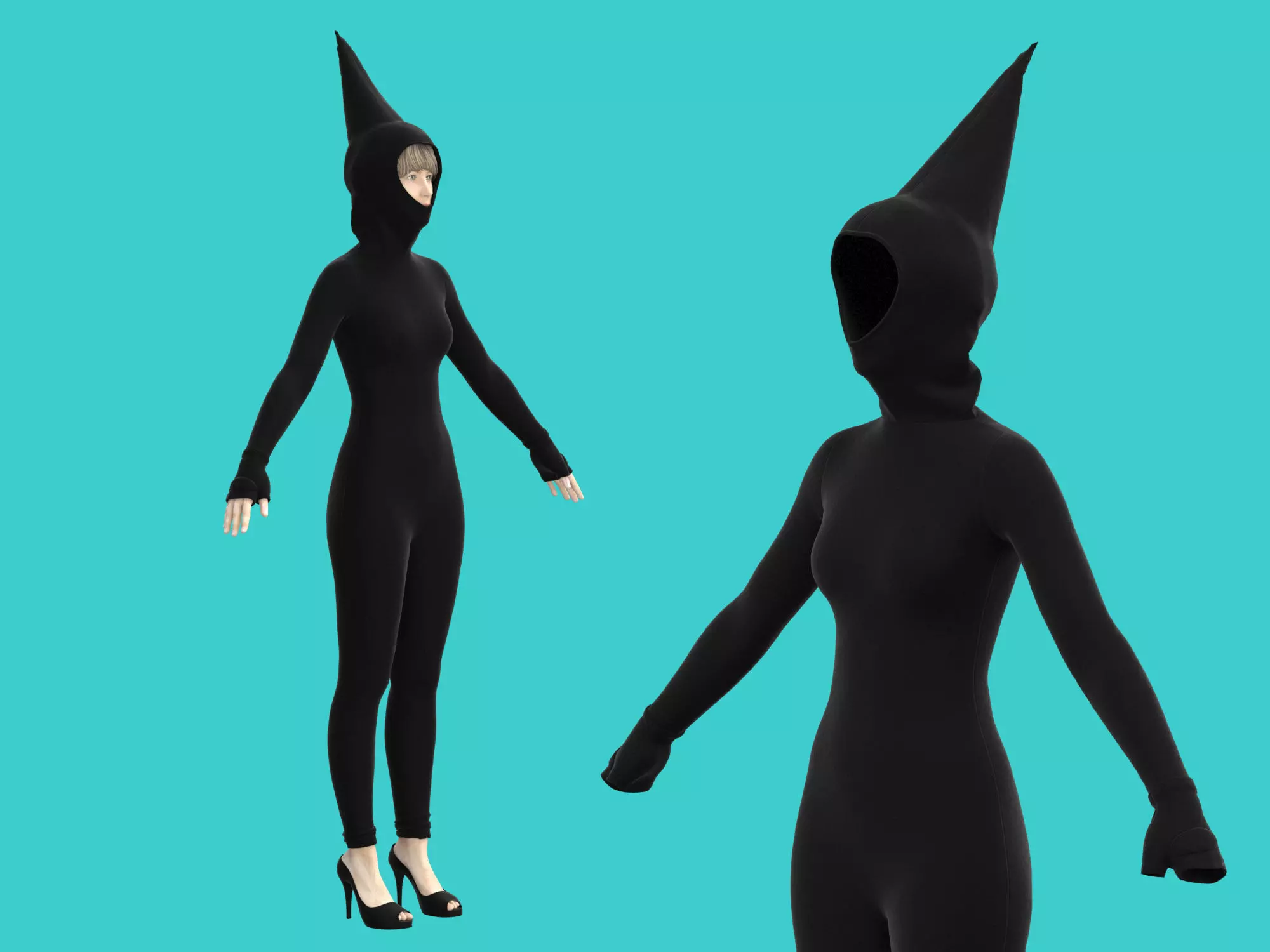 ninja wear 3D model_0