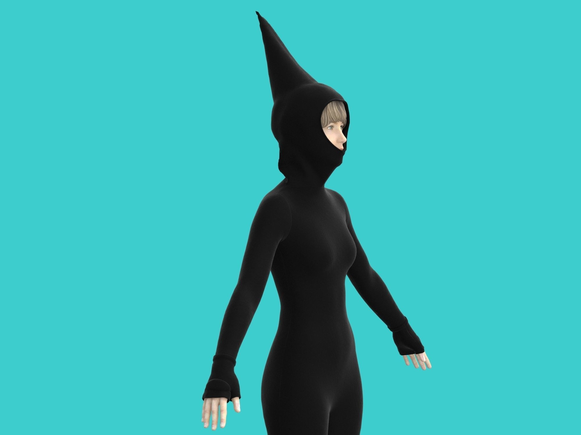 ninja wear 3D model_5