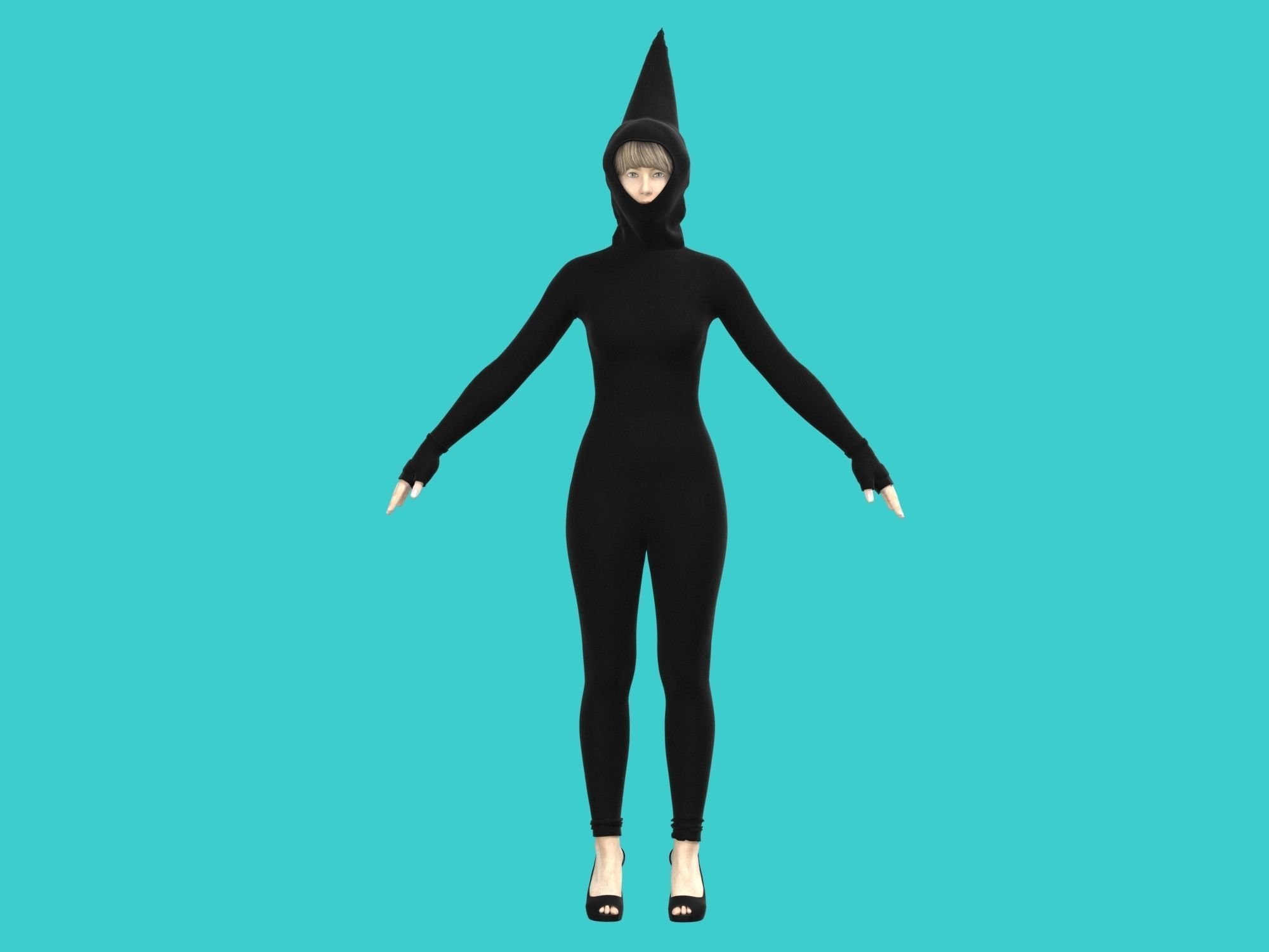 ninja wear 3D model_3