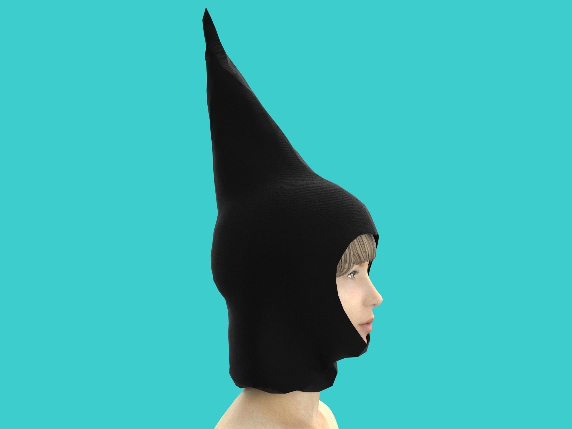 3d hood unicorn head 3D model_2
