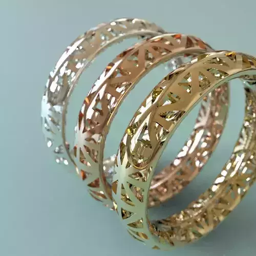 Structured Ring England Flag Hollowed Free 3D print model