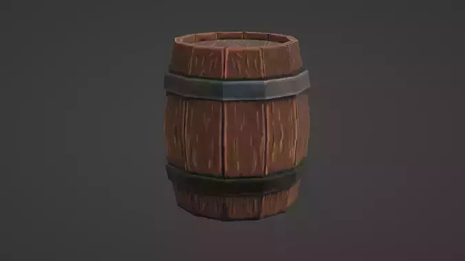 Wooden Barrel 1