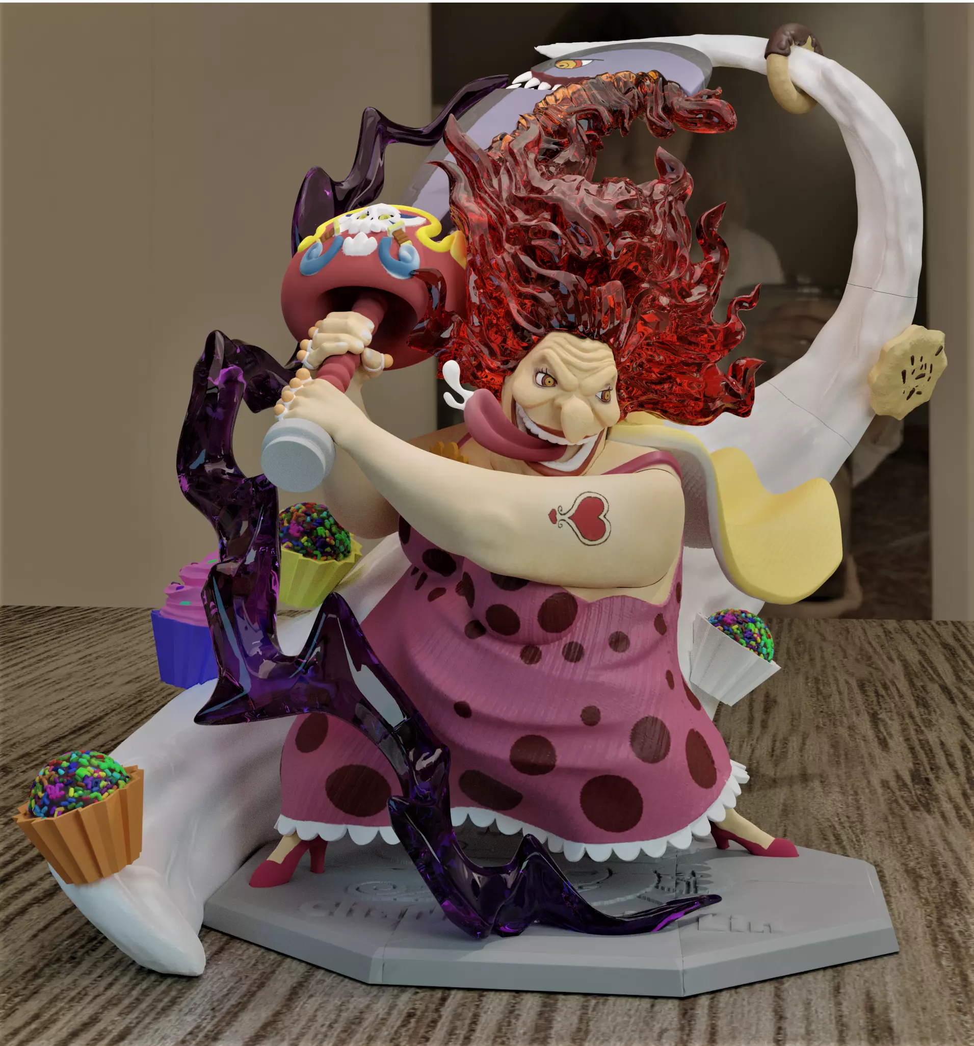 Big Mom - Sweet Version - One Piece Figure 3D print model 3D print model