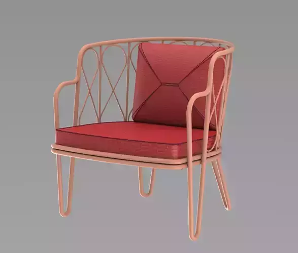 LOUNGE CHAIR - MULTI MATERIAL 3D model