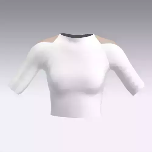 BLOUSE WHITE LOOK PANELLED