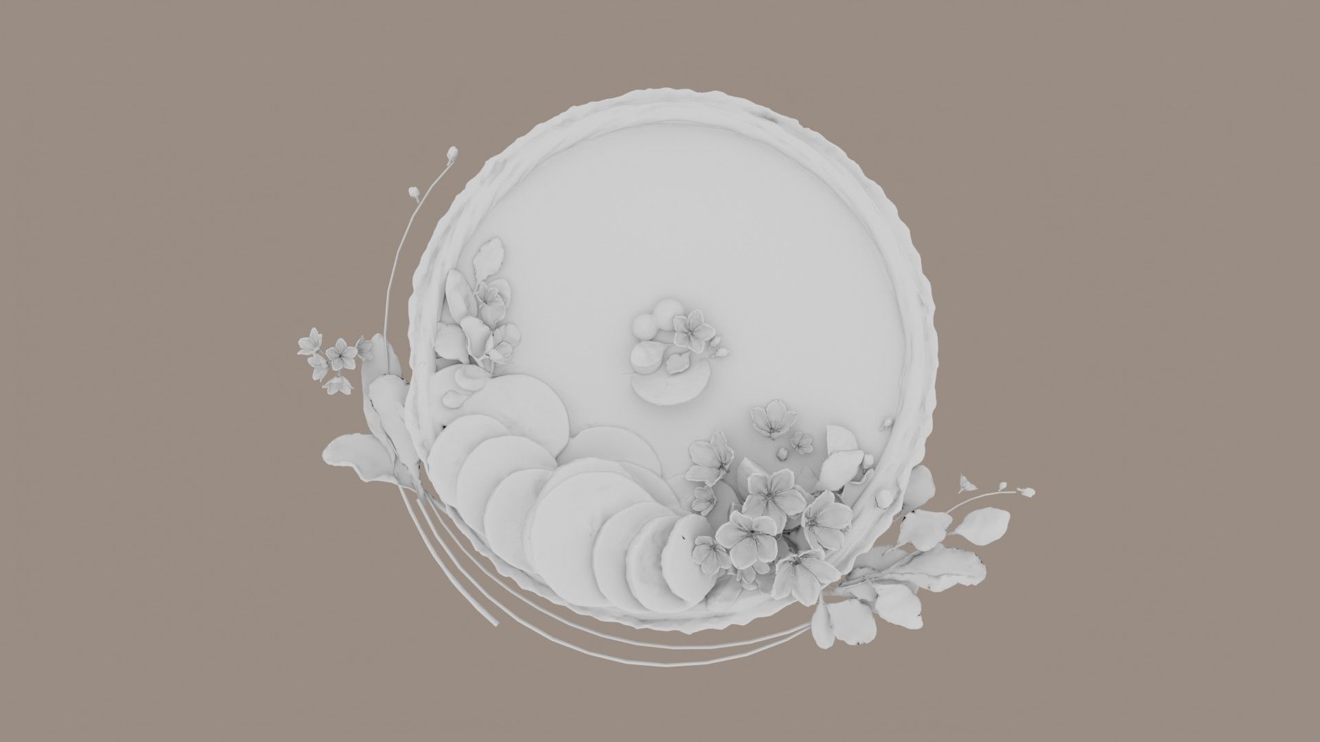 Lemon Tart Sweet 3D model_12