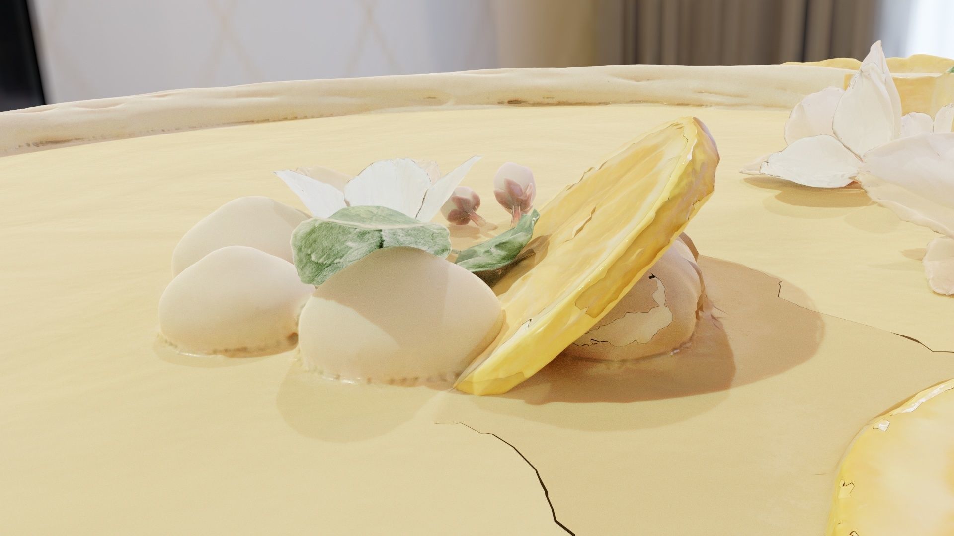 Lemon Tart Sweet 3D model_5