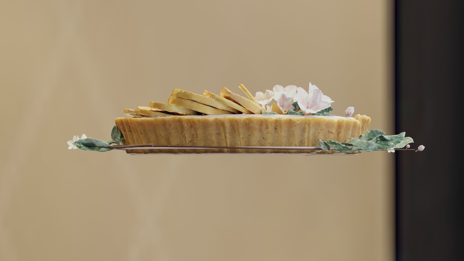 Lemon Tart Sweet 3D model_10