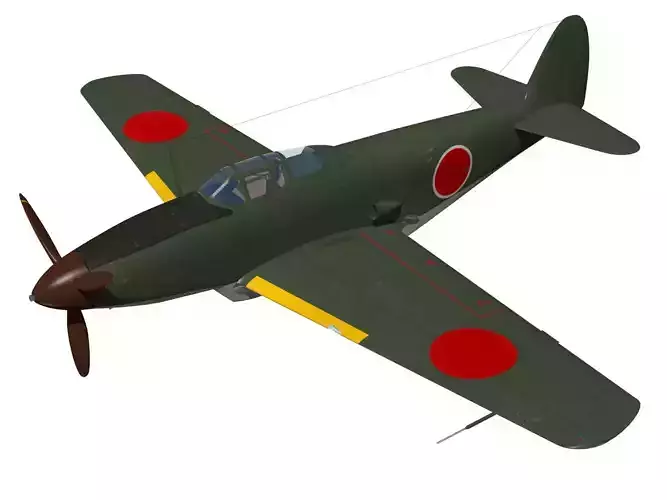 Kawasaki Ki88 3D model