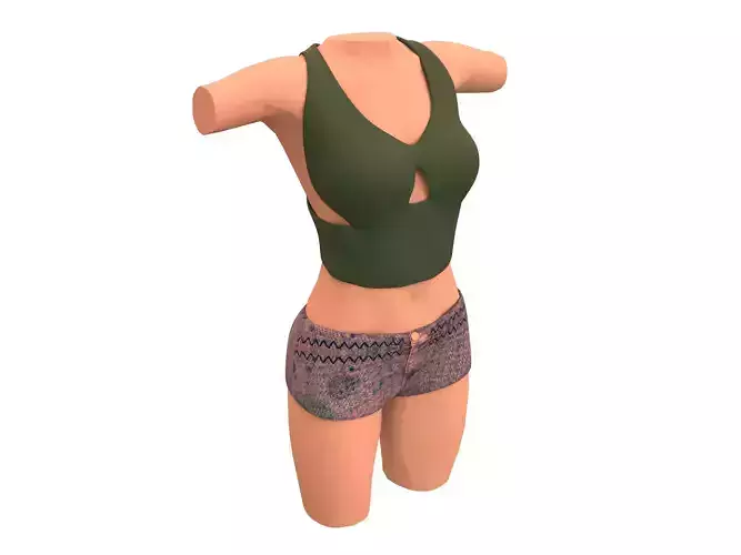 Womens T Shirt and Shorts