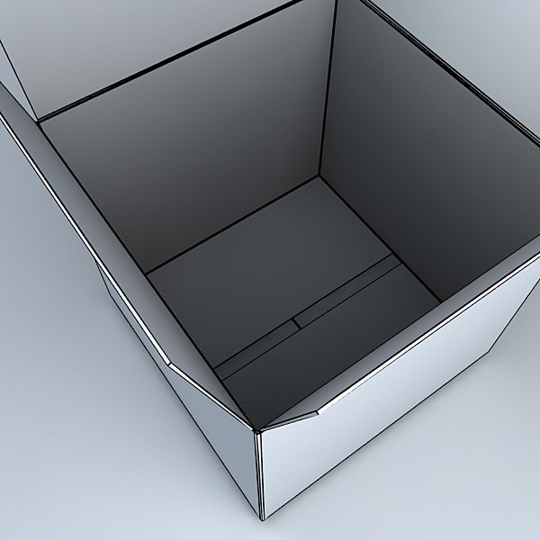Photoreal Cardboard Carton High Res 3D model_11