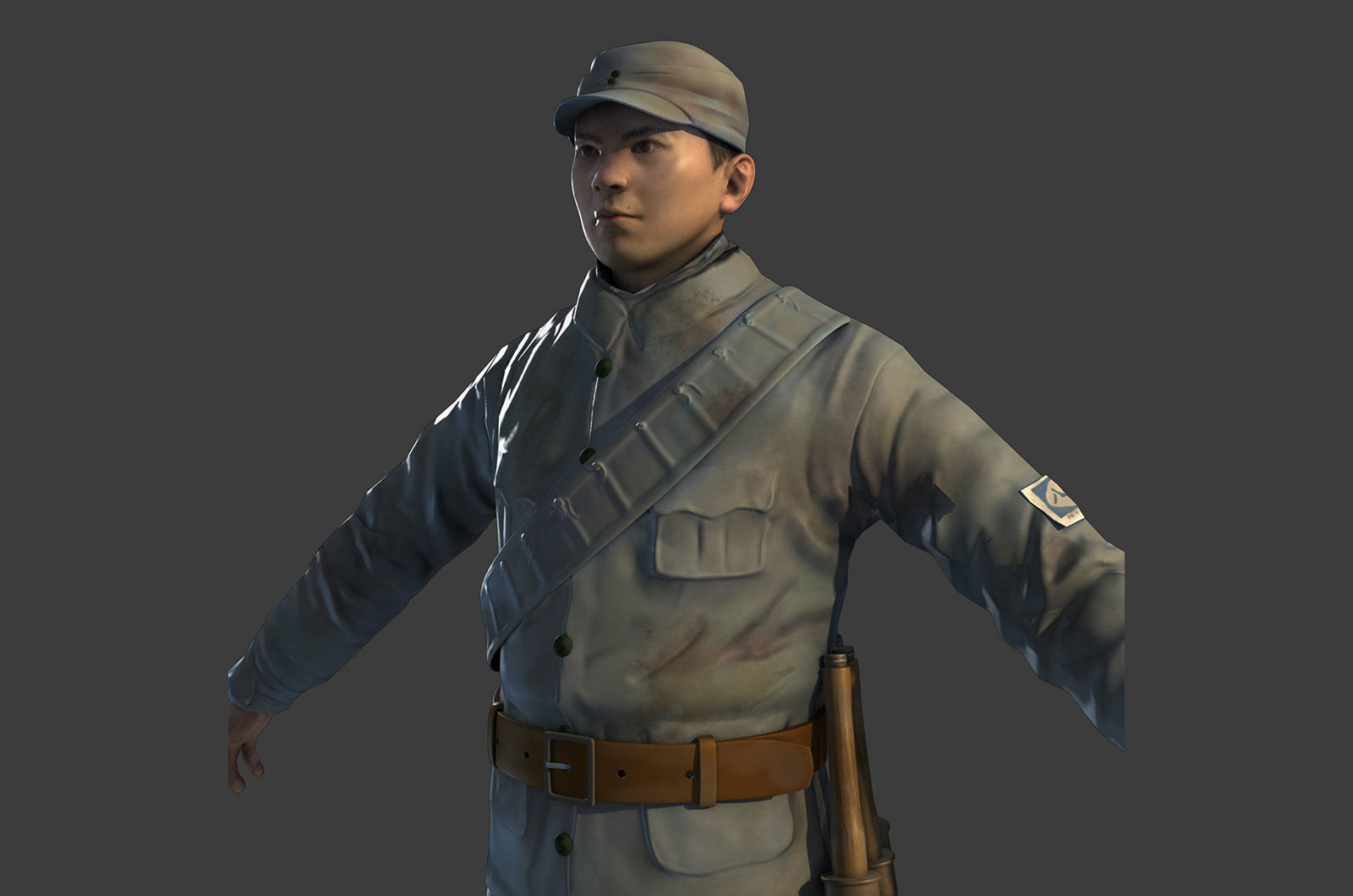 The eighth route army the red army new 3D model_3