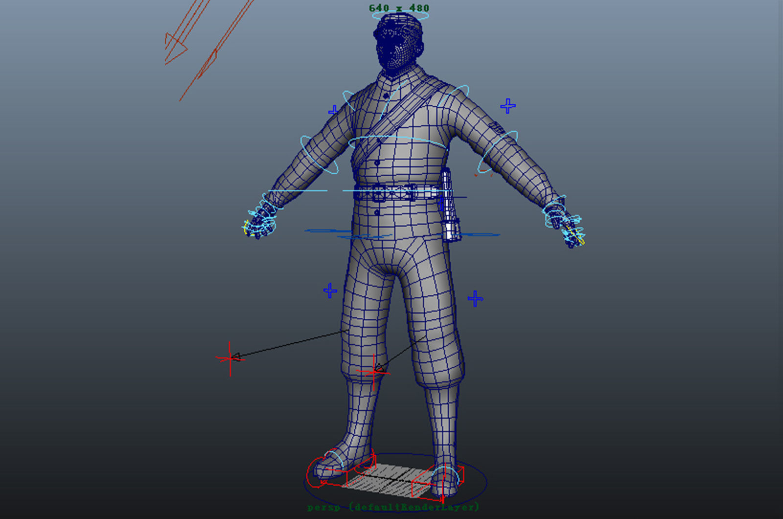The eighth route army the red army new 3D model_5
