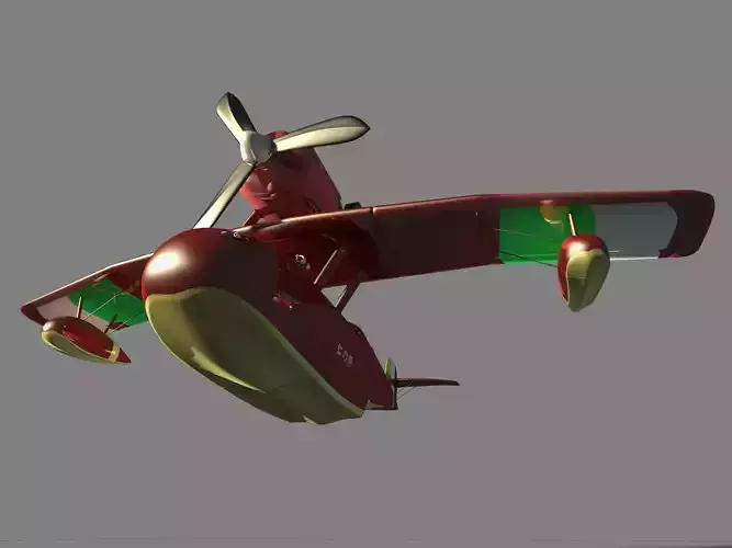 The red pig cartoon planes