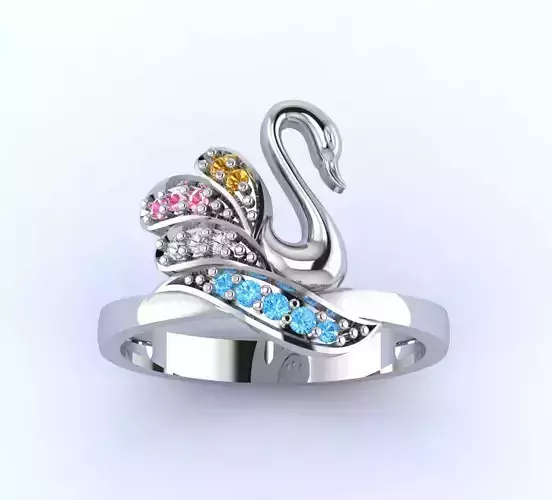  JEWELRY SWAN RING