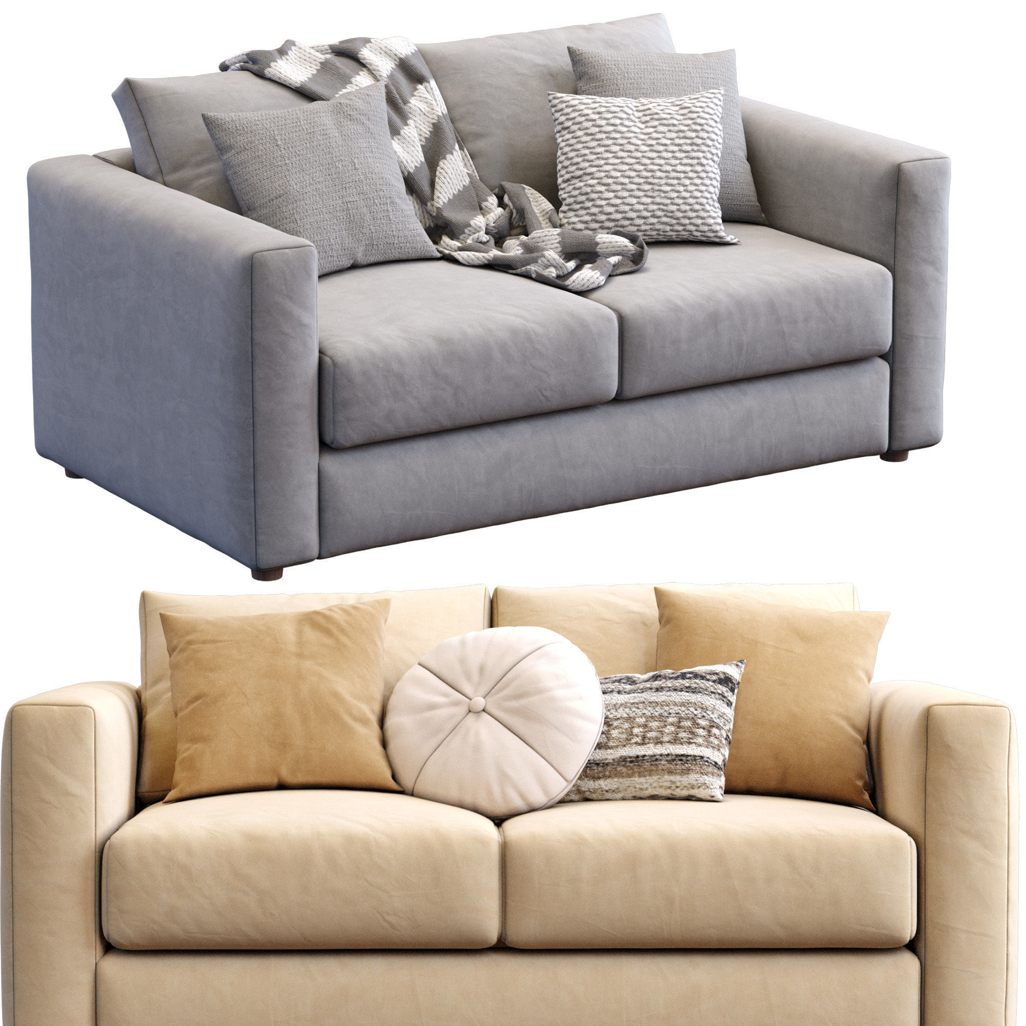 Sofa Finnala By Ikea 3D model_6