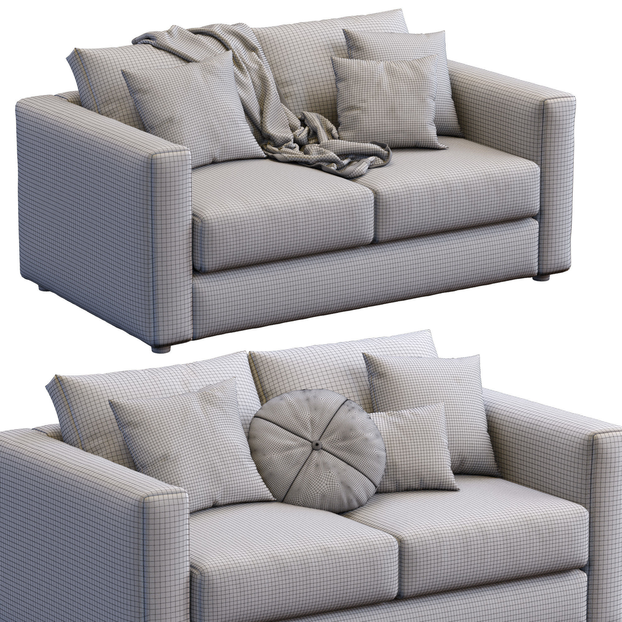Sofa Finnala By Ikea 3D model_8