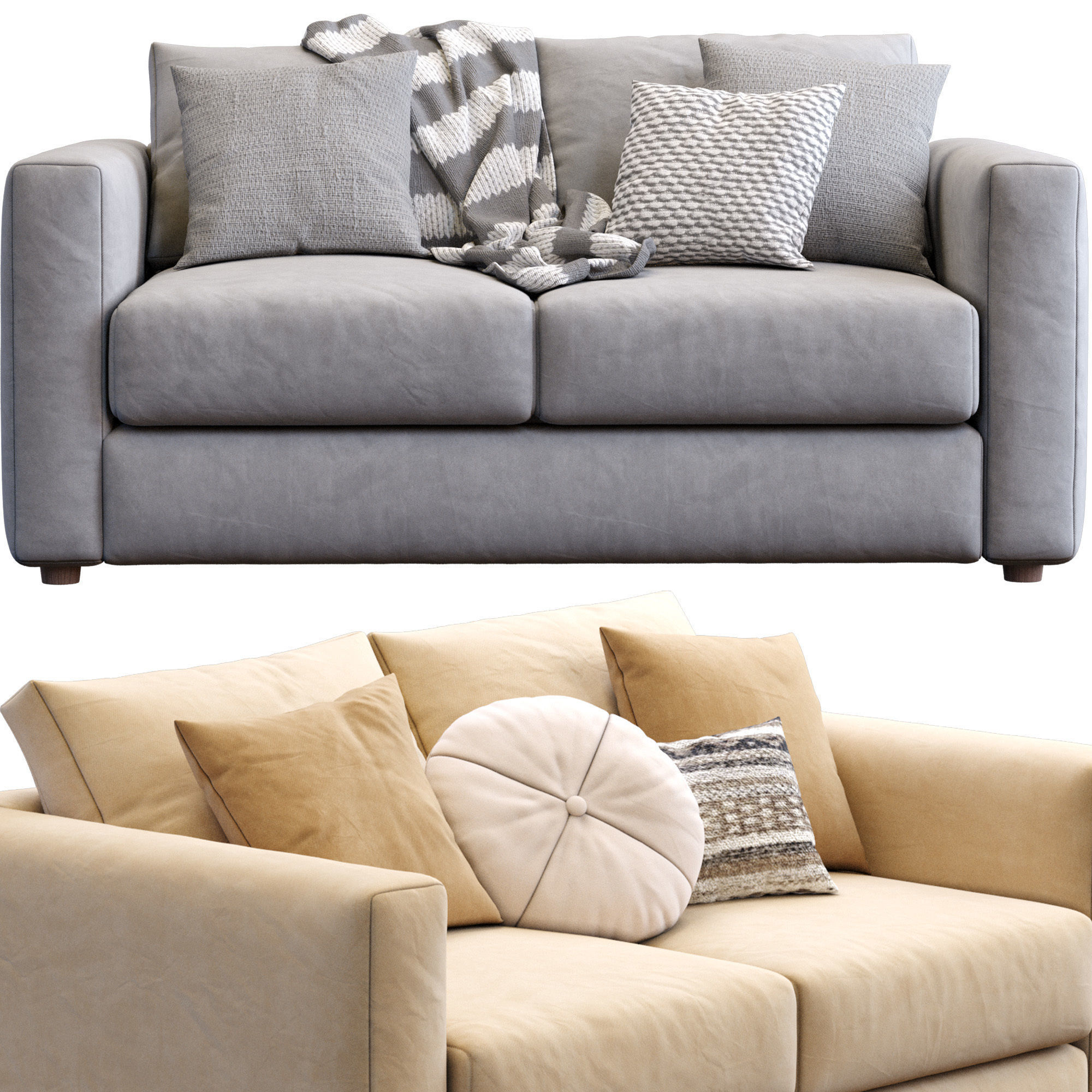 Sofa Finnala By Ikea 3D model_7