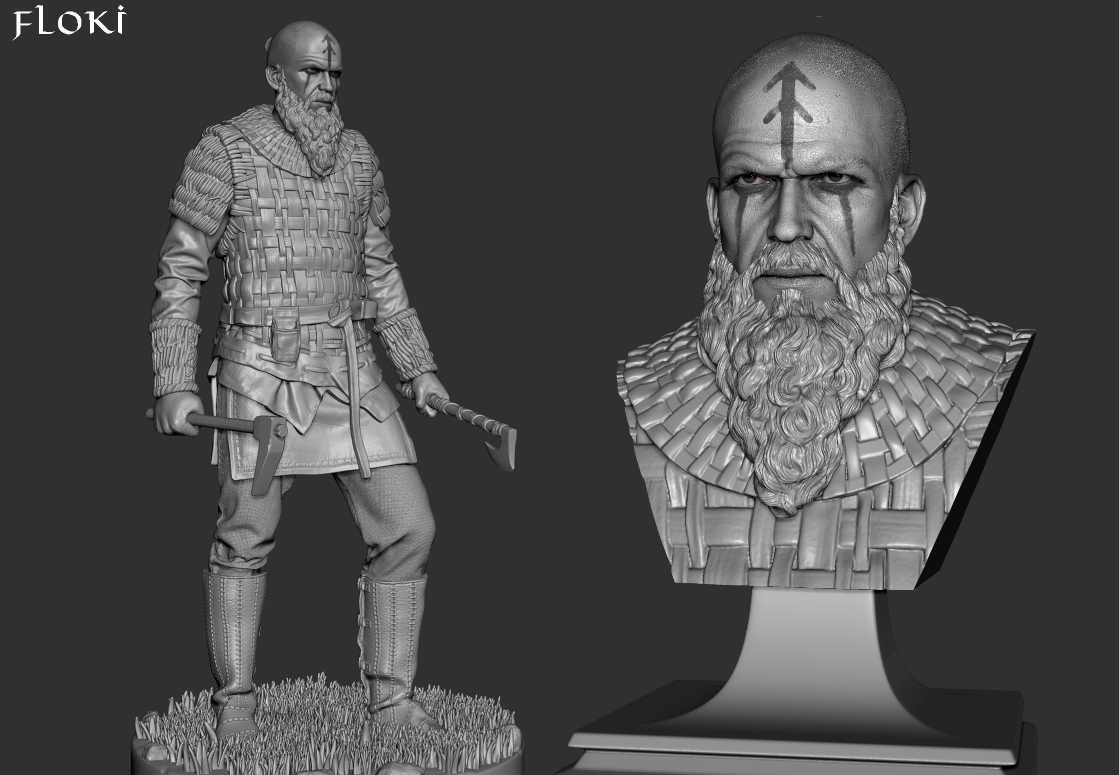 FLOKI VIKINGS 3D print model_5