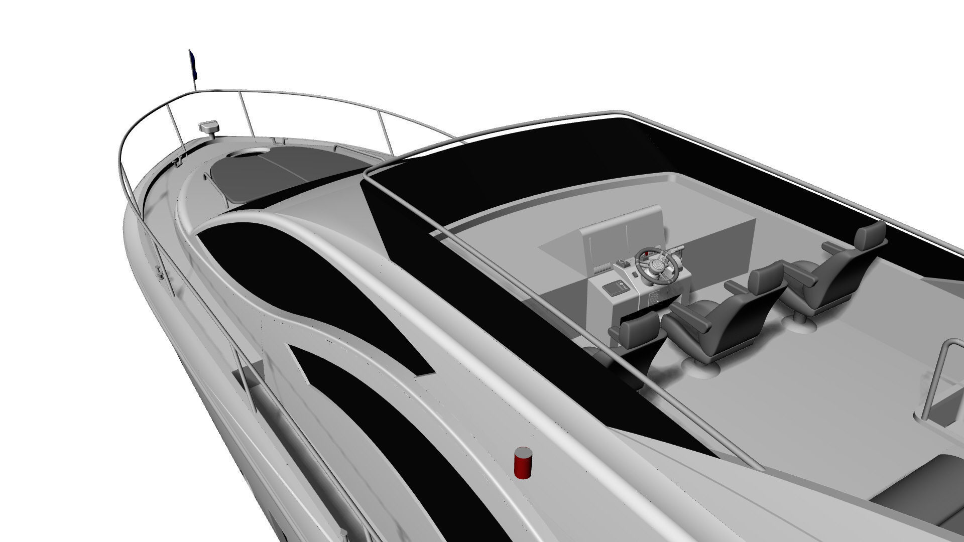 60 Foot Motor Yacht 3D model_17