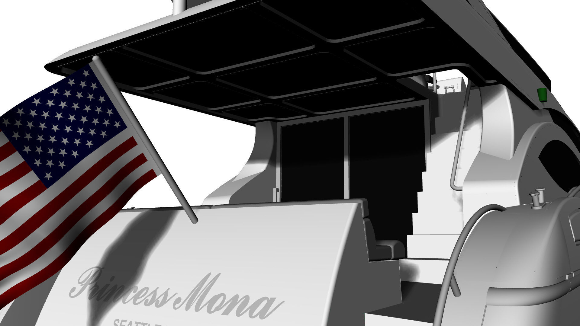 60 Foot Motor Yacht 3D model_25