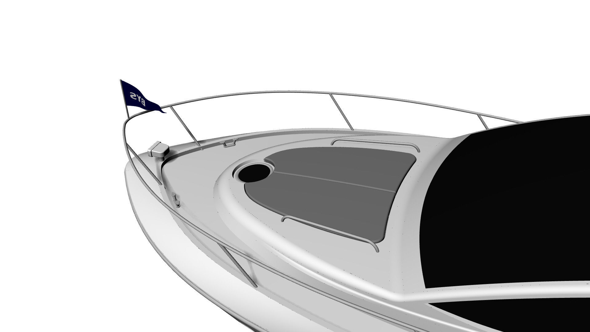 60 Foot Motor Yacht 3D model_14