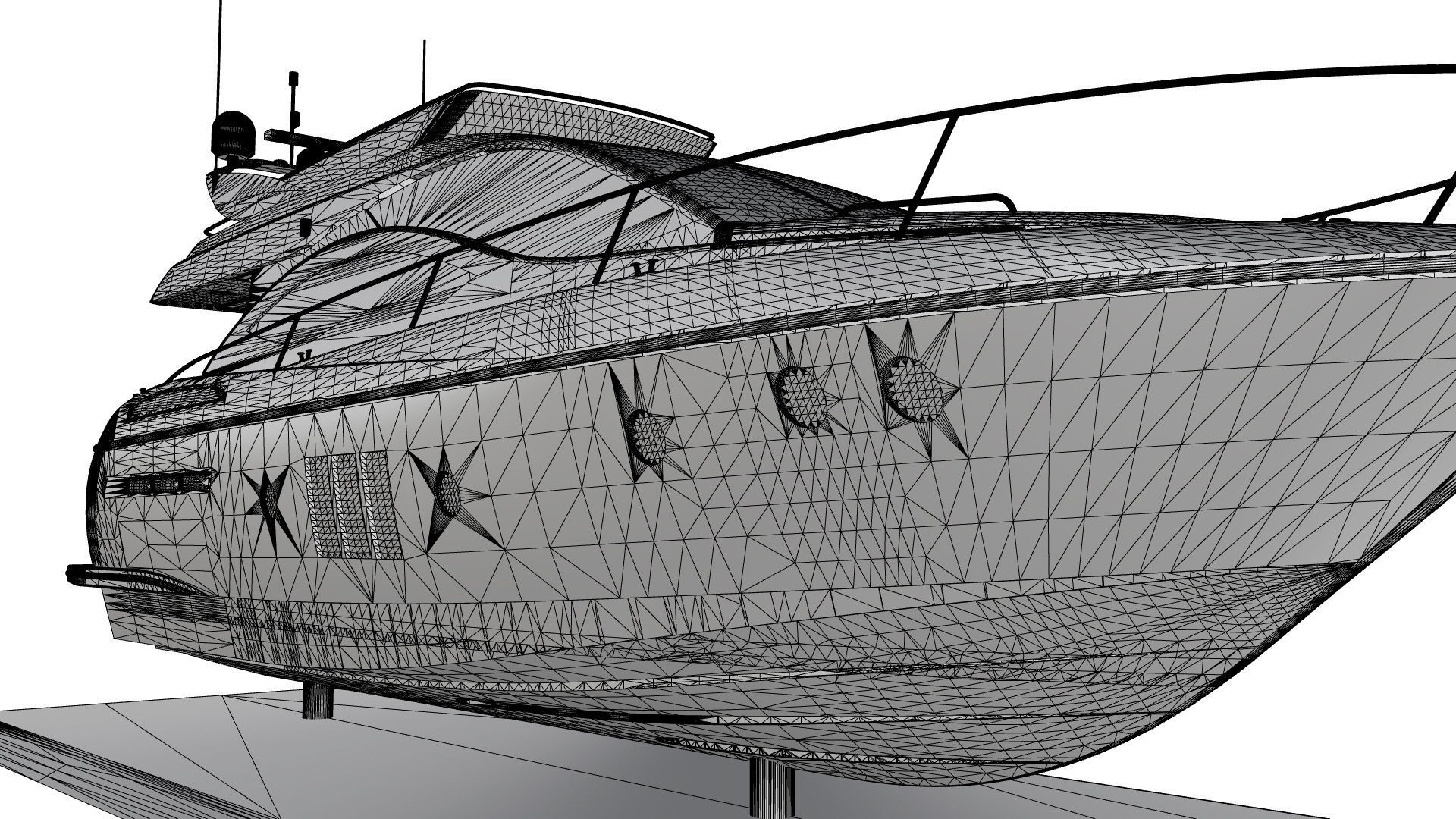 60 Foot Motor Yacht 3D model_6