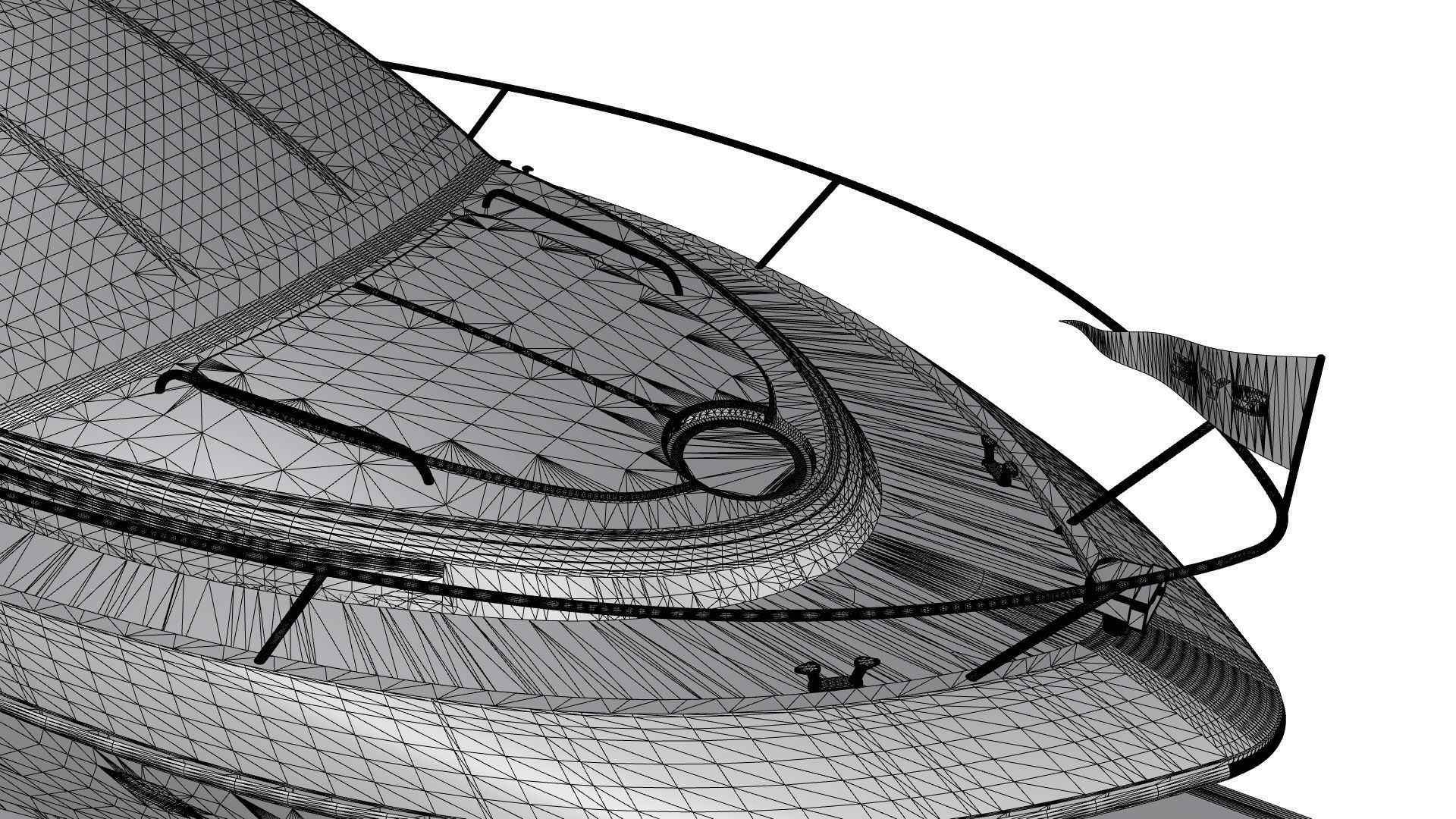 60 Foot Motor Yacht 3D model_8