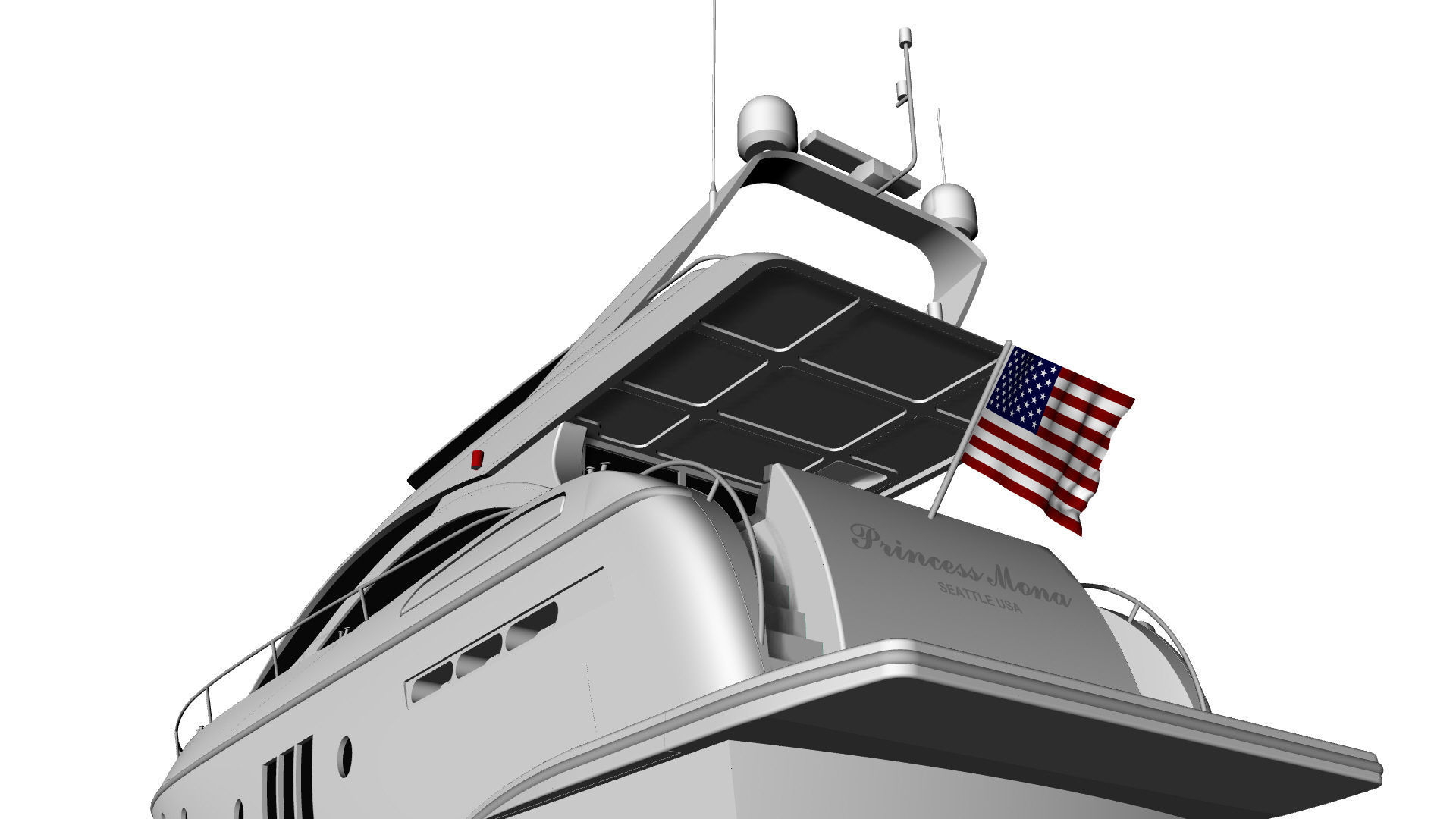 60 Foot Motor Yacht 3D model_30