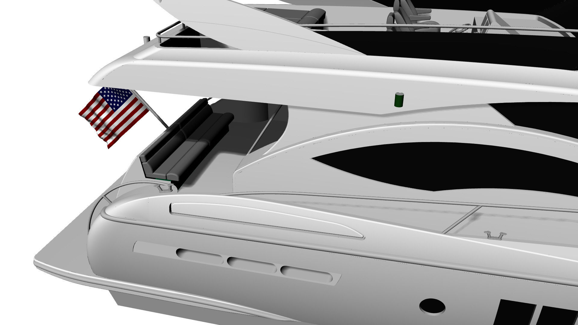 60 Foot Motor Yacht 3D model_31