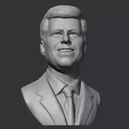 John F Kennedy 3D print model