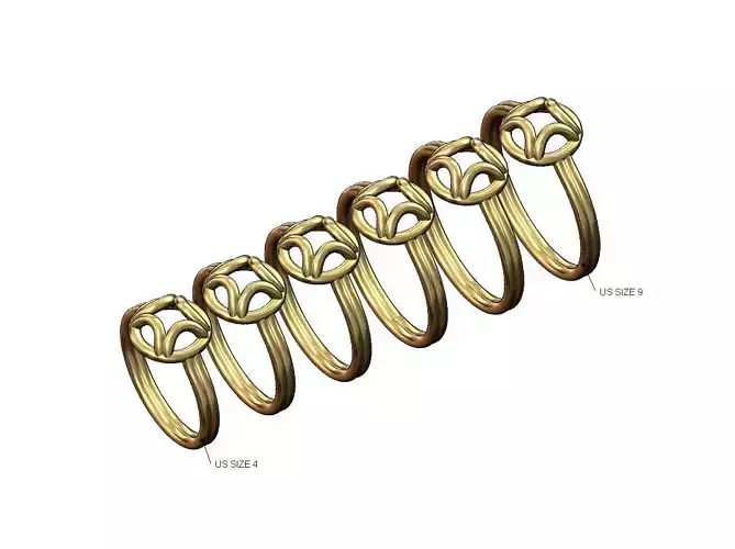 Wire dome fashion ring US sizes 4to9