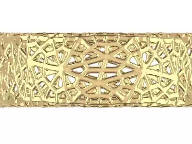 Modern jali ring stl file verified 3D print model