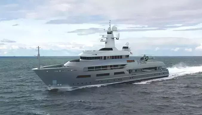 63 Meter Explorer Superyacht 3D model