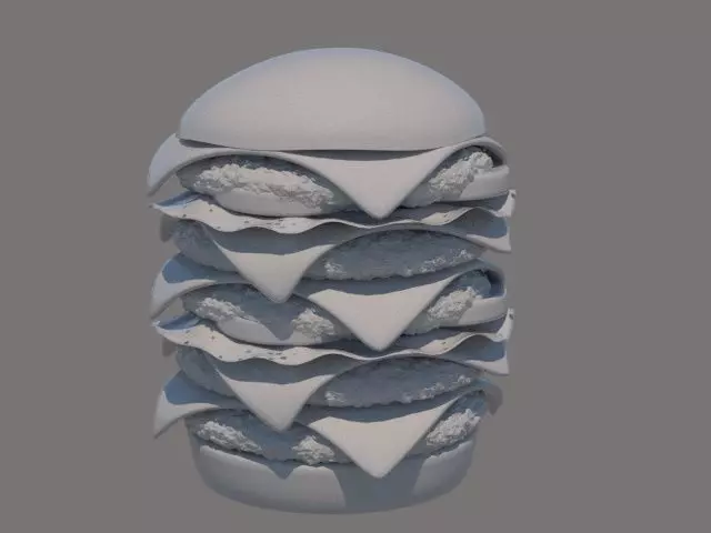 XL Burger Free 3D model
