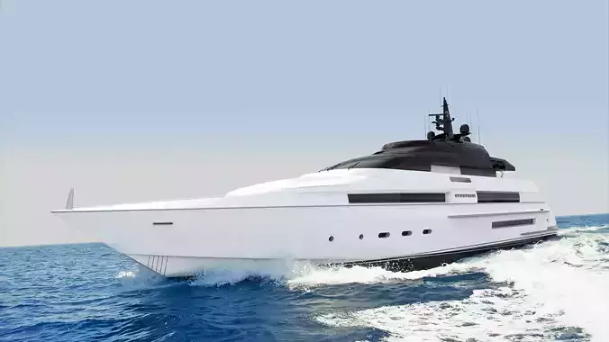 180 Foot Superyacht 3D model