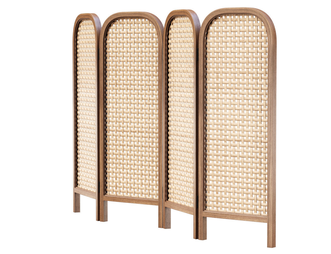 Sofia Decorative Rattan Screen  3D model_4