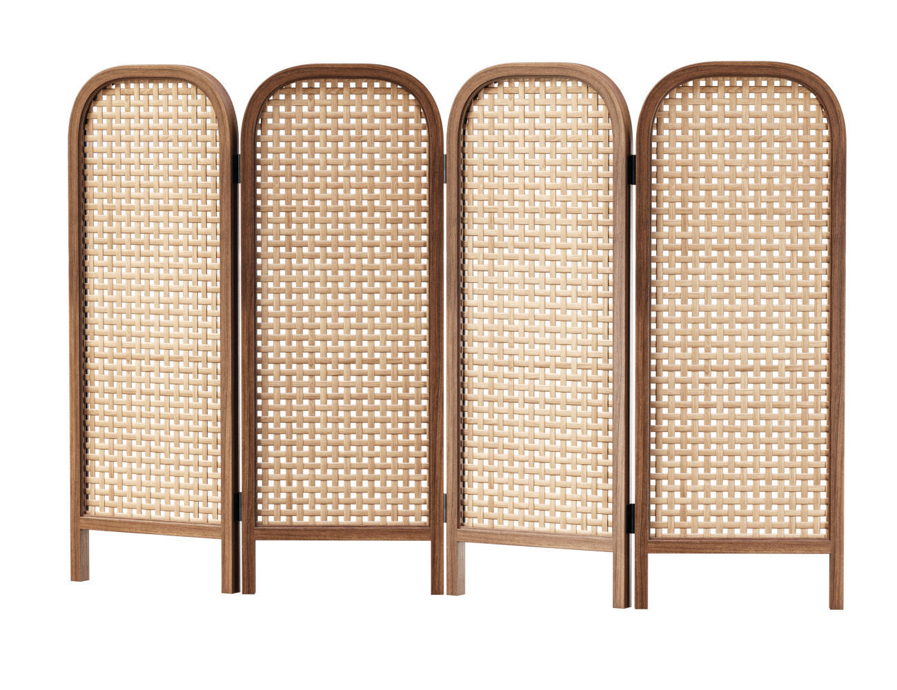 Sofia Decorative Rattan Screen  3D model_1