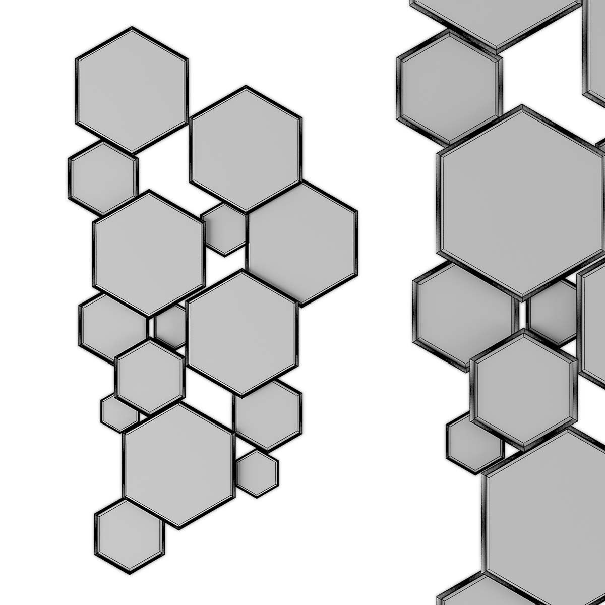 Mirror 07 Low-poly 3D model_1