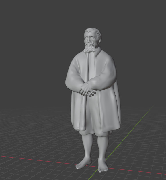 Michelangelo Buonarroti 3D print model_12