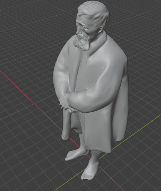 Michelangelo Buonarroti 3D print model_4
