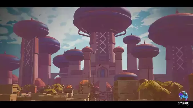 Stylized Indian City