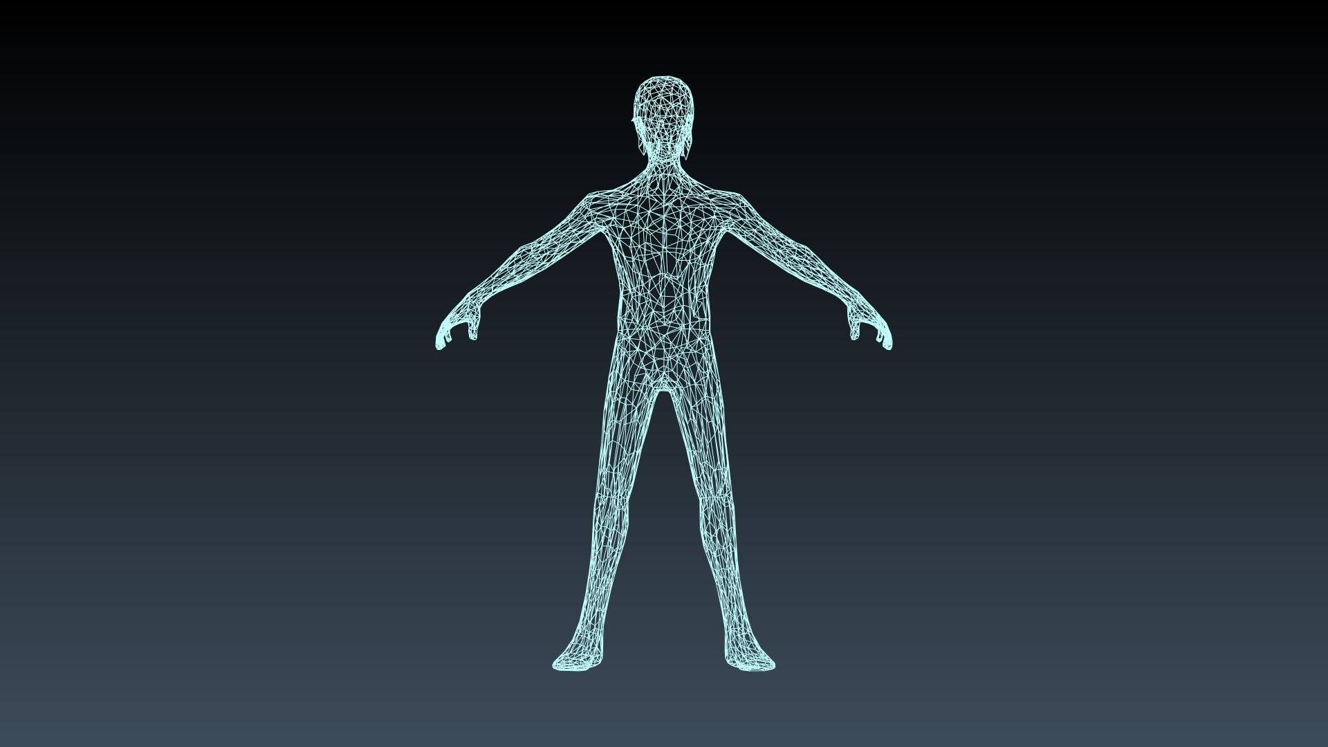 Bruce lee Low-poly 3D model_3